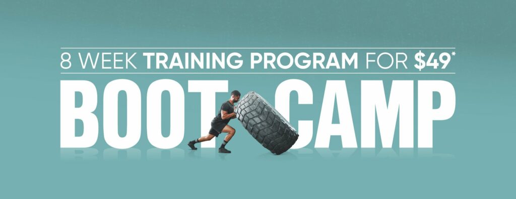 KICK-START YOUR FITNESS JOURNEY WITH OUR 8 WEEK BOOT CAMP PROGRAM! cover