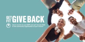 GET FIT, GIVE BACK THIS AUGUST cover