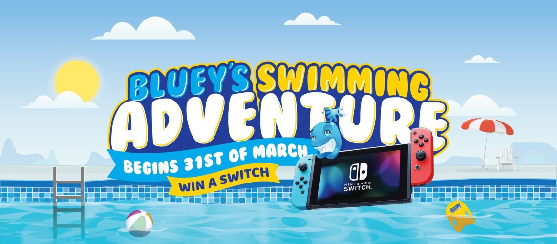 BLUEY’S SWIMMING ADVENTURE 2026 cover